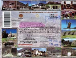 Cusco Tourist Ticket