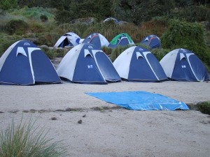Tents on the Inca Trail