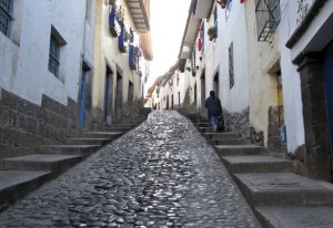 Cobbled Street in San Blas