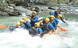 White Water Rafting on the Urubamba Valley, in the Sacred Valley near Cusco, Peru