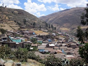 Town of Otuzco in Northern Peru