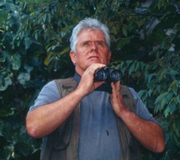 Bird watching, Barry Walker in the jungle