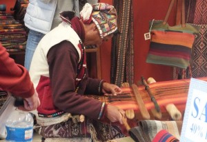 Traditional Andean weaving