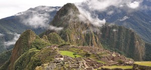 Panoramic view of Machupicchu in Peru