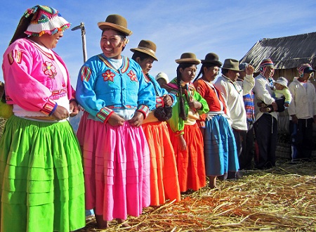 Lake Titicaca, Uros Indians