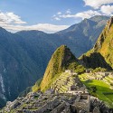 Panormamic photo of Machu Picchu Peru