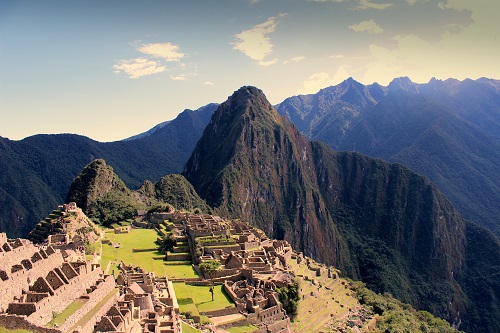 Panoramic picture of Machu Picchu