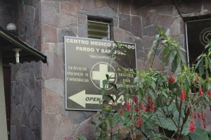 Sign for Pharmacy at Machu Picchu