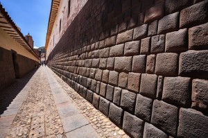 Long Inca wall in Cusco