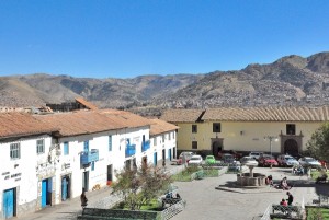 Plaza San Blas, location of Pachapapa restaurant in Cusco, Peru