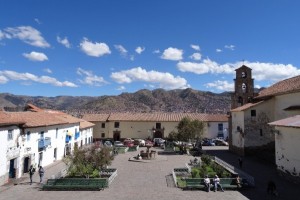 Plaza San Blas and church, Cusco, Peru