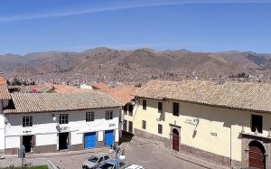 View from San Blas Church in Cusco, Peru