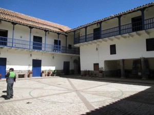The bright courtyard at the Historical Museum
