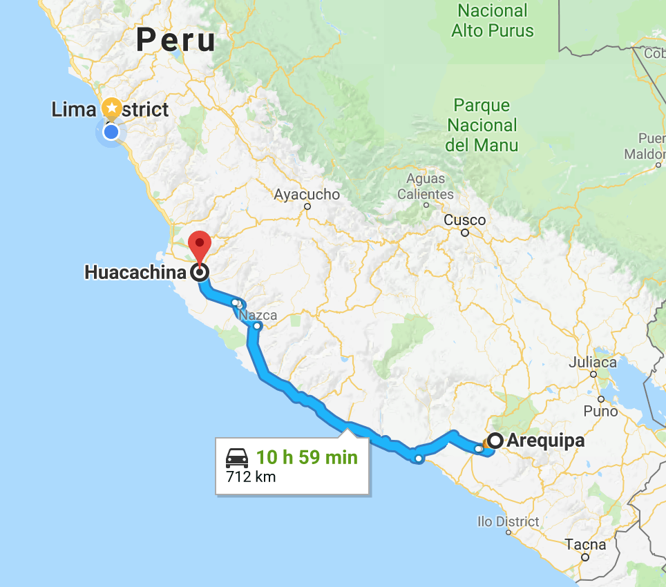 Arequipa To Huacachina By Bus Updated 2023 Only Peru Guide