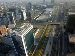 aerial view of San Isidro's financial district - where to stay in lima