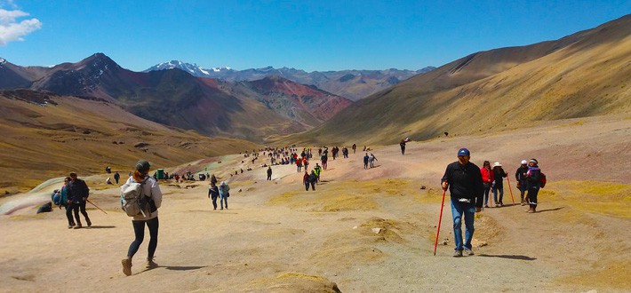 The Strenuous Slopes along the Vinicunca Peru Hike