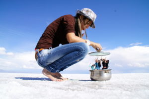Cusco to Uyuni Salar de Uyuni Bolivia Salt Flats Perspective